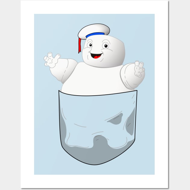 Ghostbusters Pocket Puft Wall Art by deancoledesign